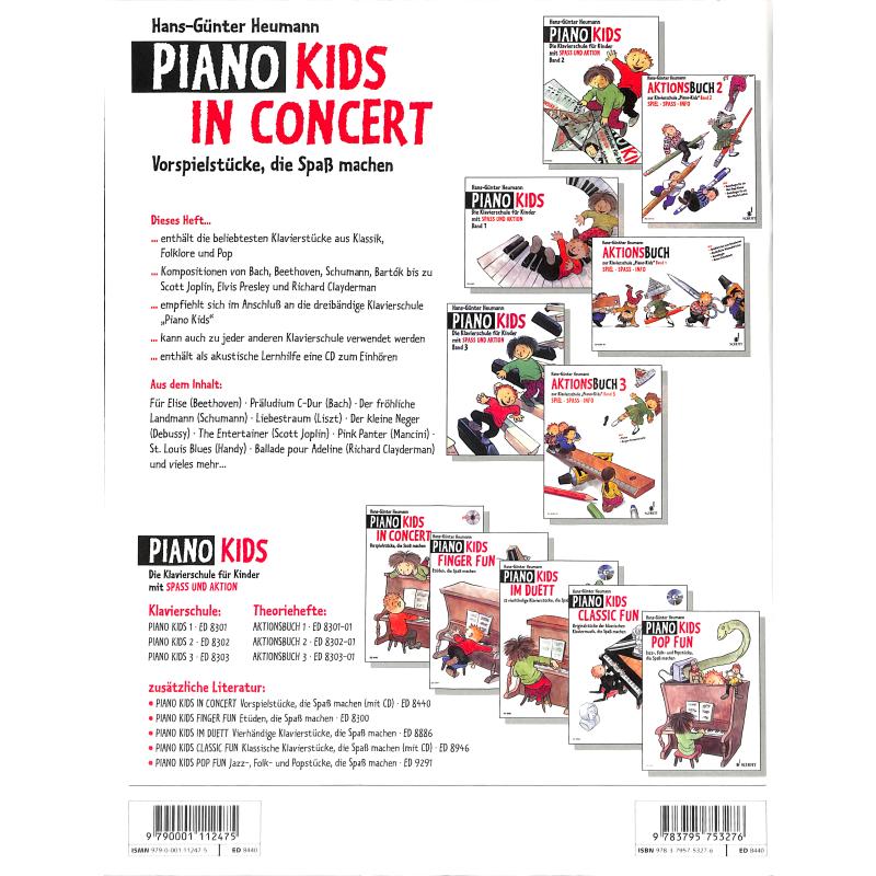 Piano kids in concert