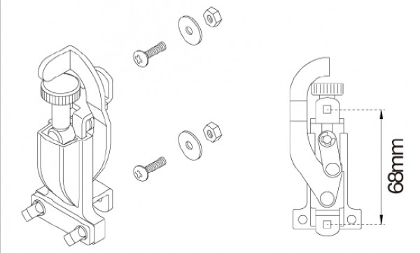 MUS15A Snare Strainer 6,8mm Lochabstand