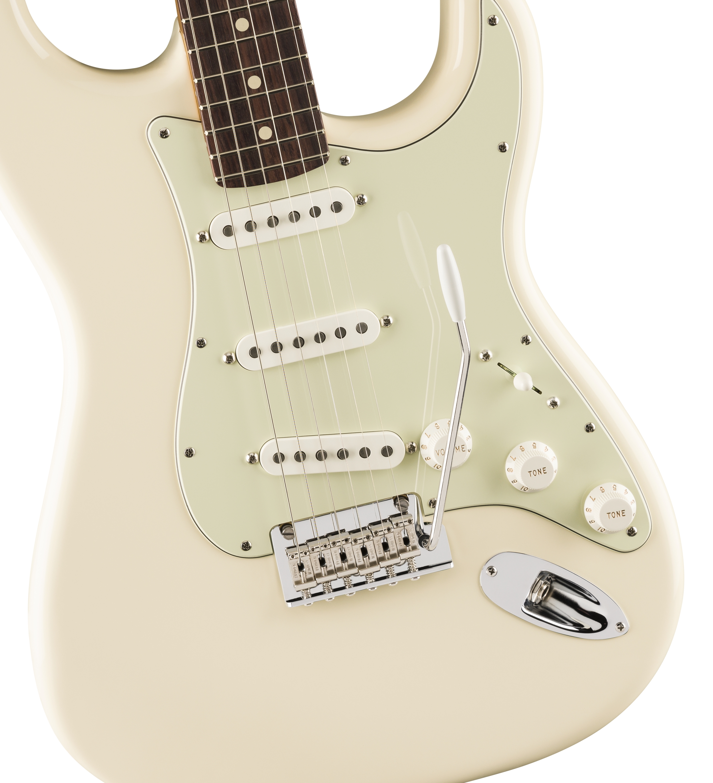 LTD American Professional II Strat Roasted Maple Neck Olympic White