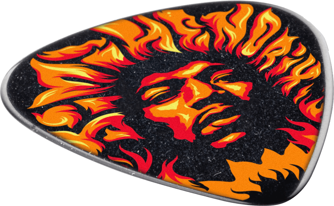 Plektrum Jimi Hendrix Fire, heavy, Player's Pack 6 Stck.