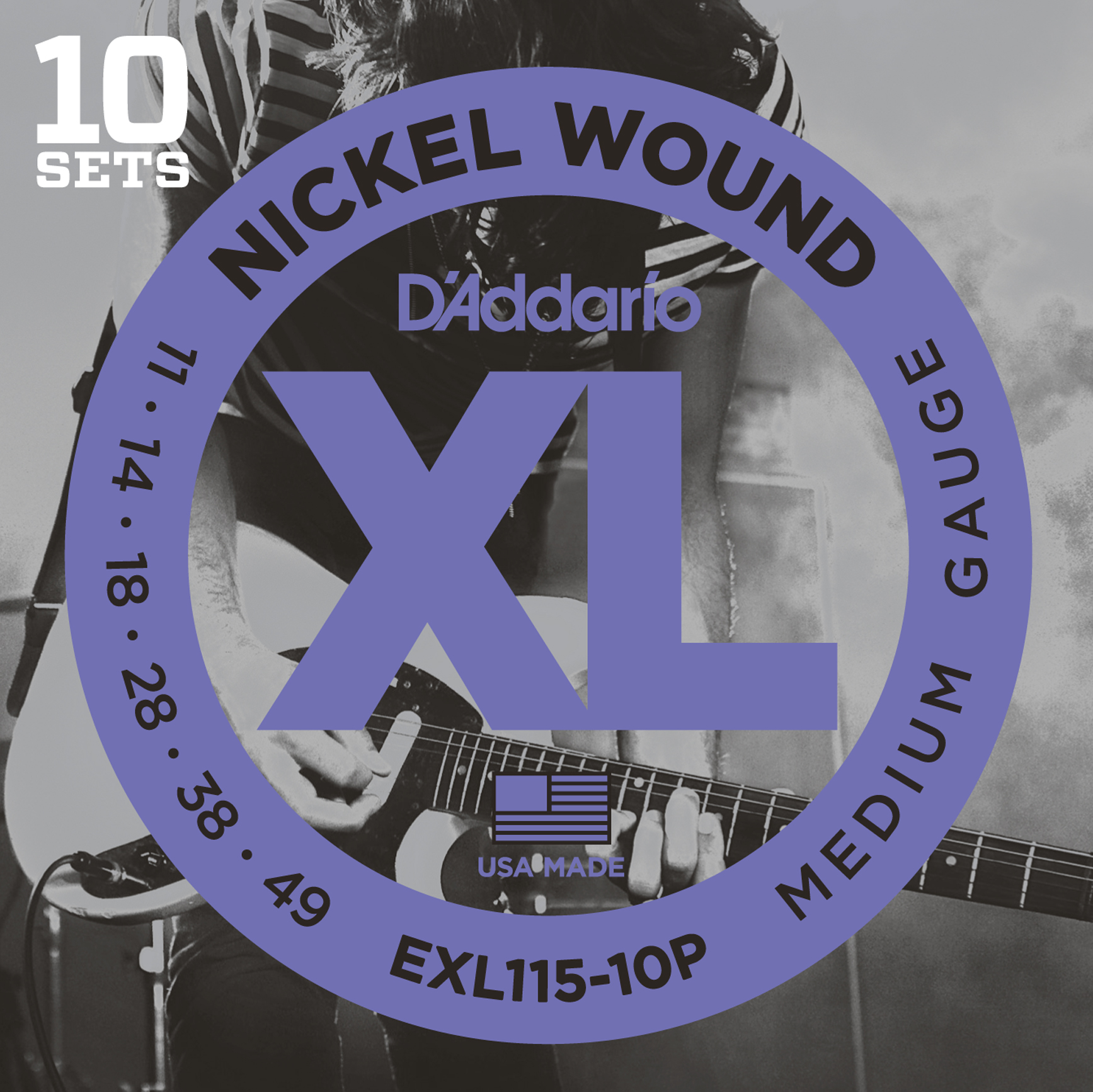 EXL115-10P Nickel Wound Medium 10er Pack