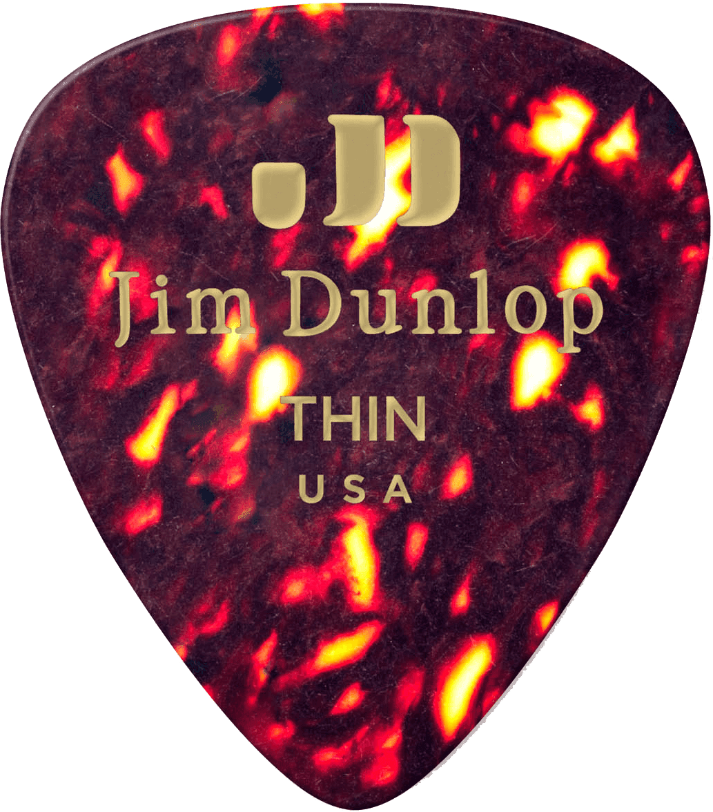 Genuine Celluloid Classic Picks, Player's Pack, Shell, Thin