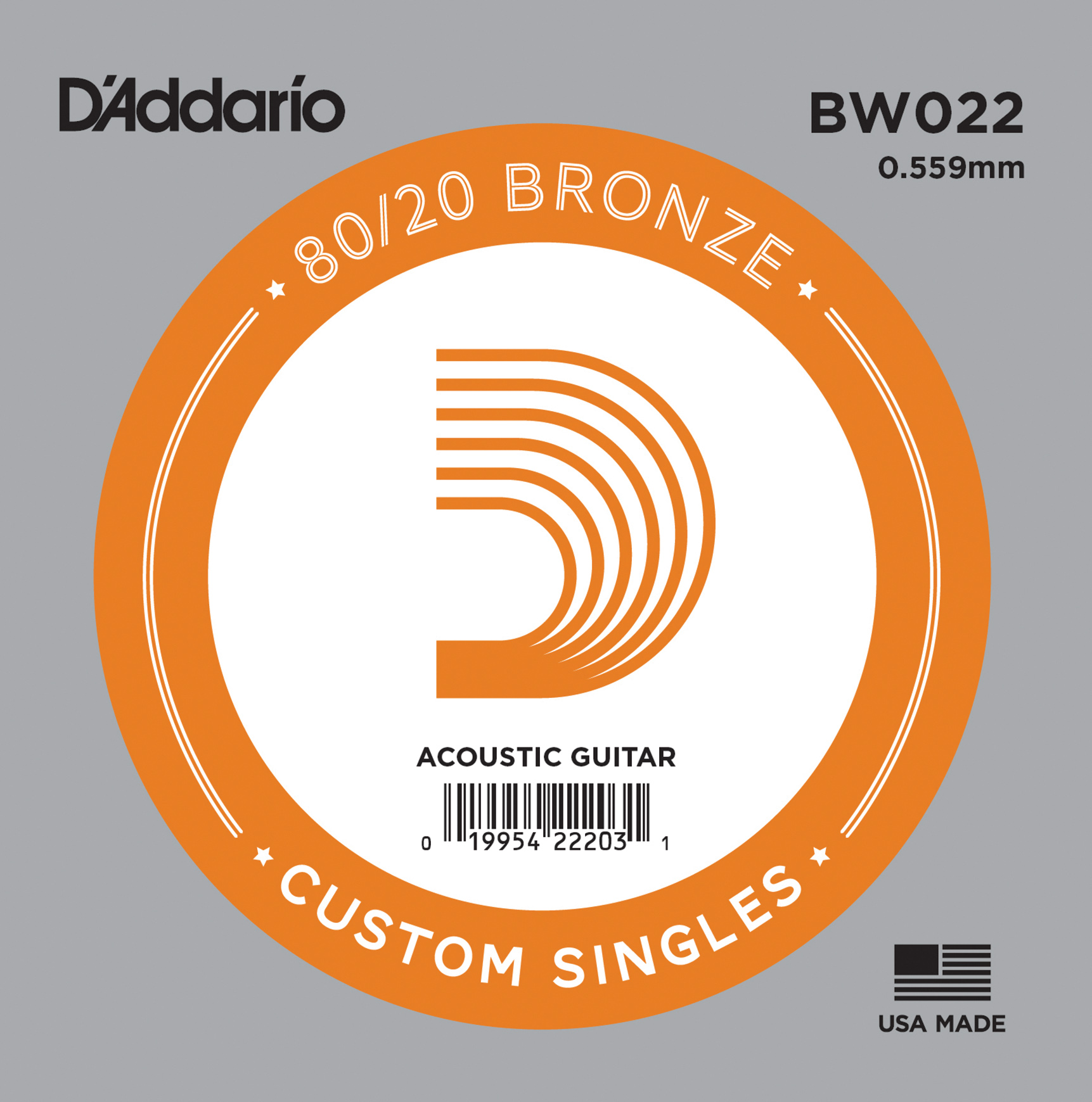 BW022 80/20 Bronze Wound Single