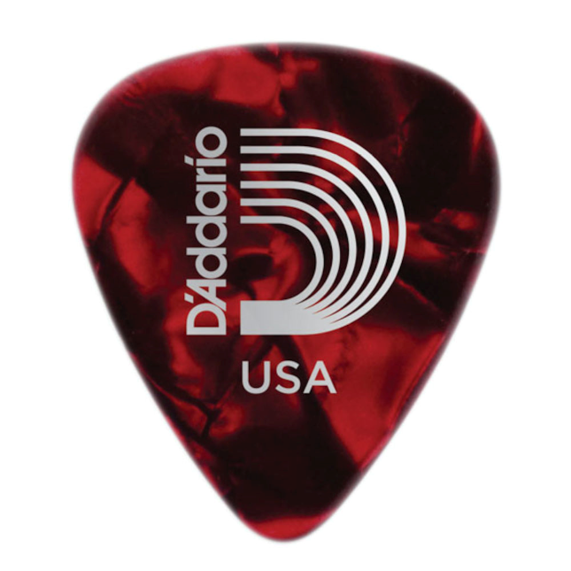 Red Pearl Zelluloid-Gitarren-Picks, 10er-Packung, Light