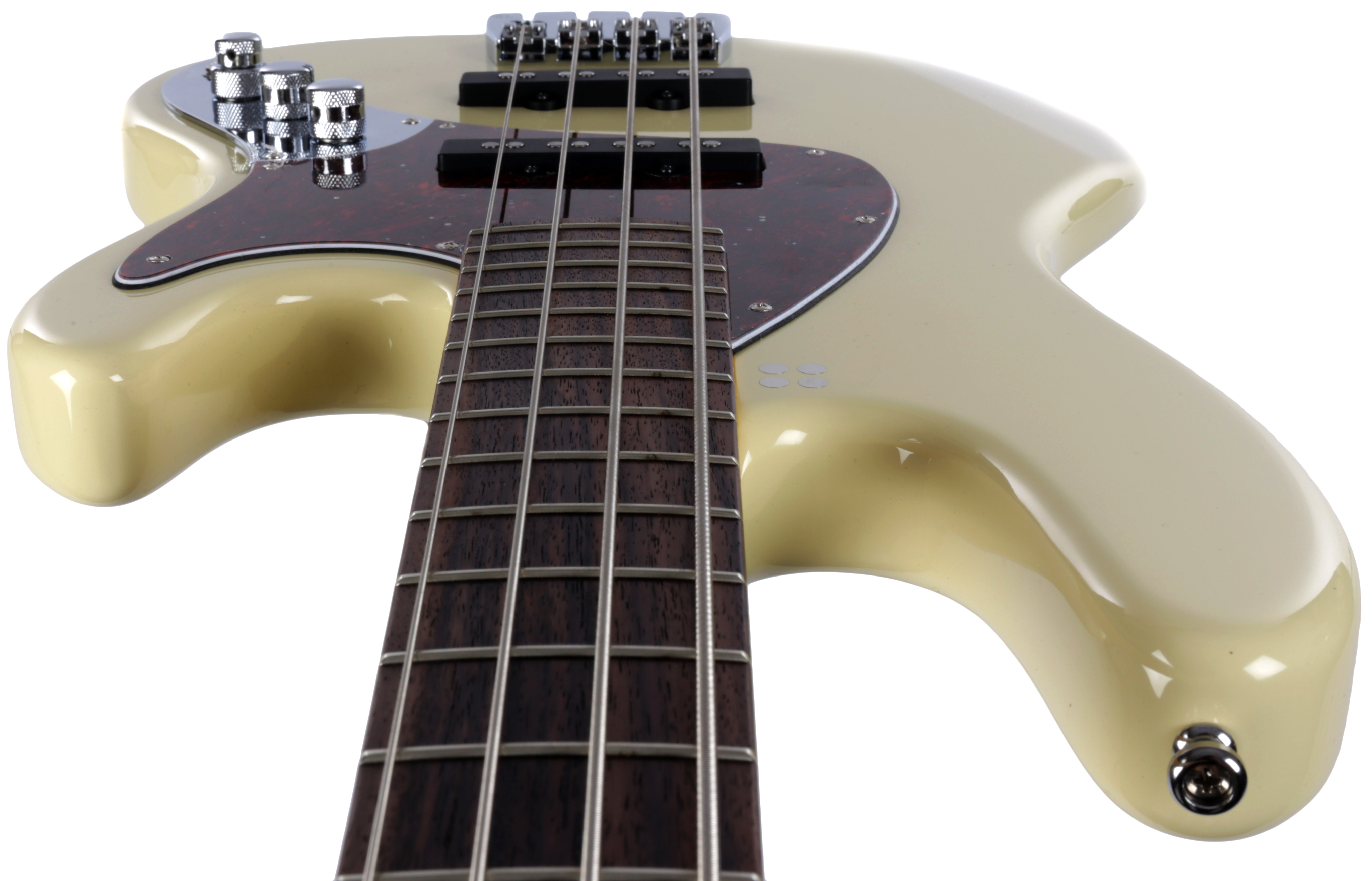 Electra II TT 4-String, highgloss creme, Rosewood FB 2-Band EQ tortoise Pickguard