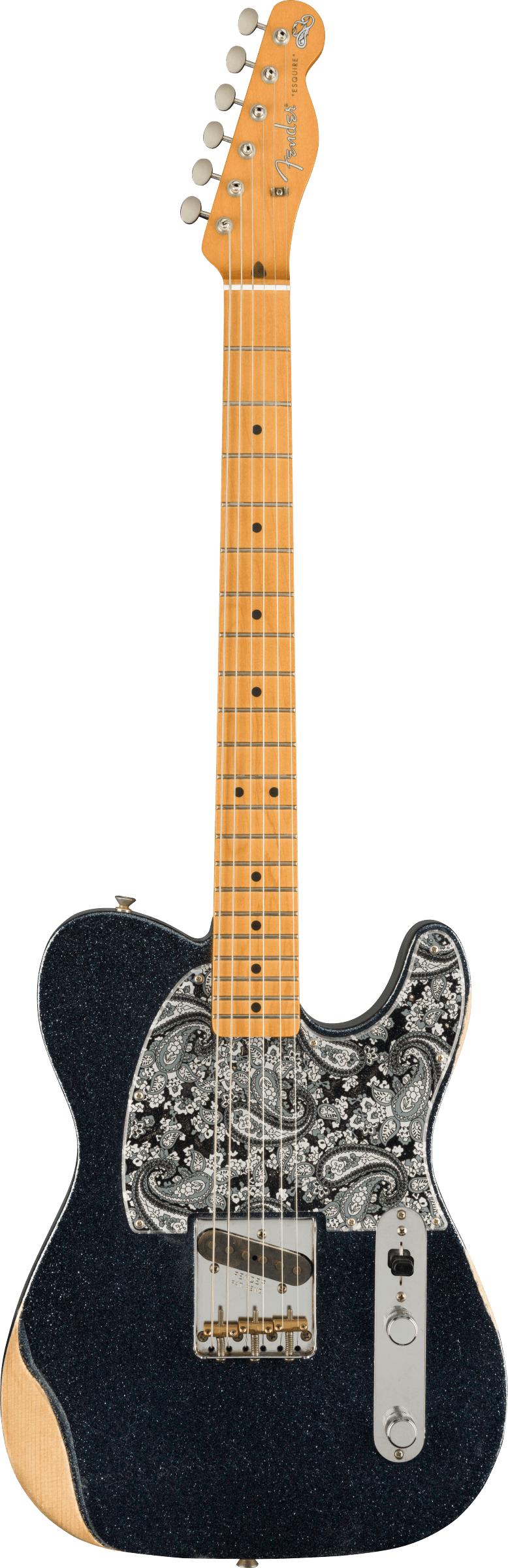 Brad Paisley Esquire Maple Fingerboard, Black Sparkle