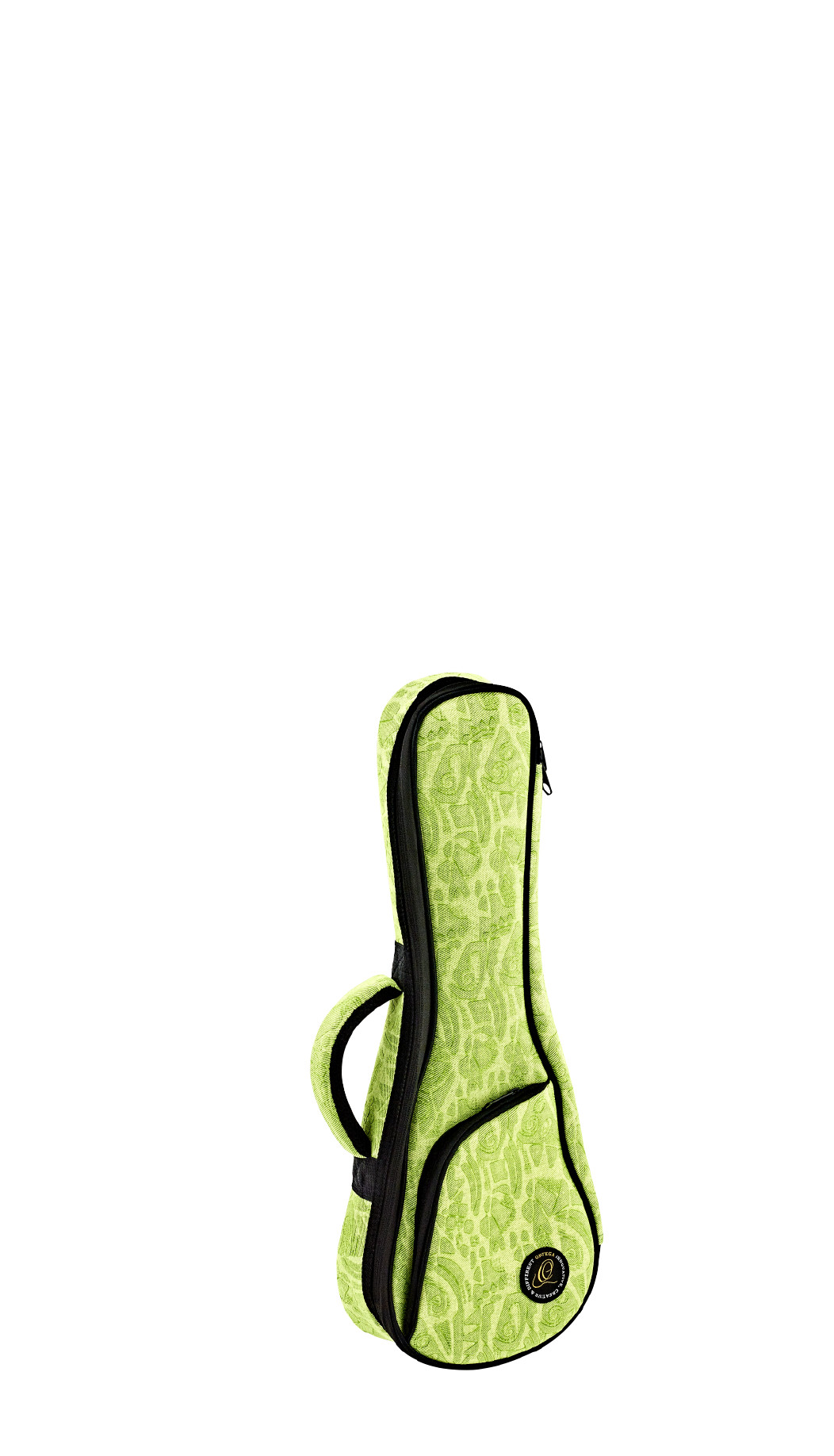 Gigbag f. Sopran Ukulelen Denim Look green