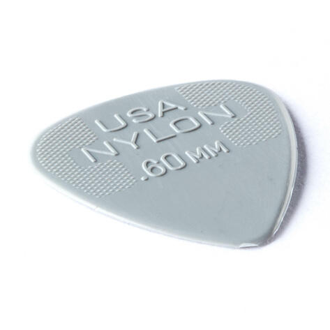 Nylon Standard Picks, light grey, 0.60 mm 12 pcs., Player's Pack