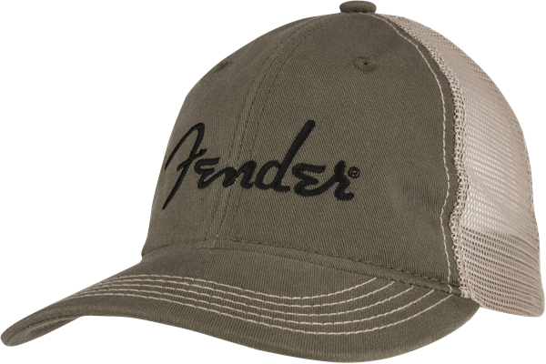 Embroidered Logo Soft Mesh Snapback Hat , Olive/Khaki