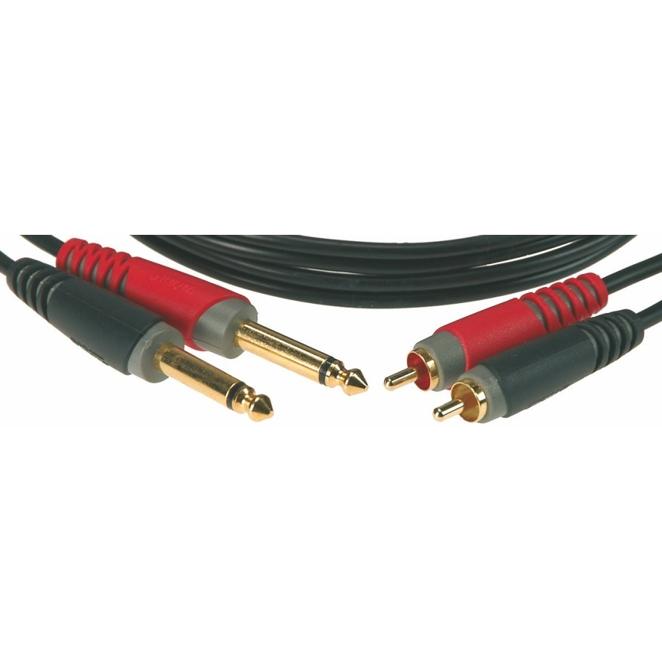 AT-CJ0100 Twin Kabel Klinke - Cinch (RCA) 1m