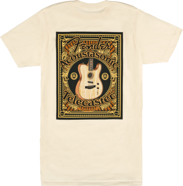 Acoustasonic Tele T-Shirt  Cream  M Größe M