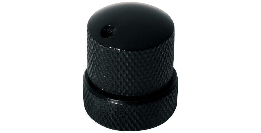 Stacked Potentiometer Dome Knob - Black