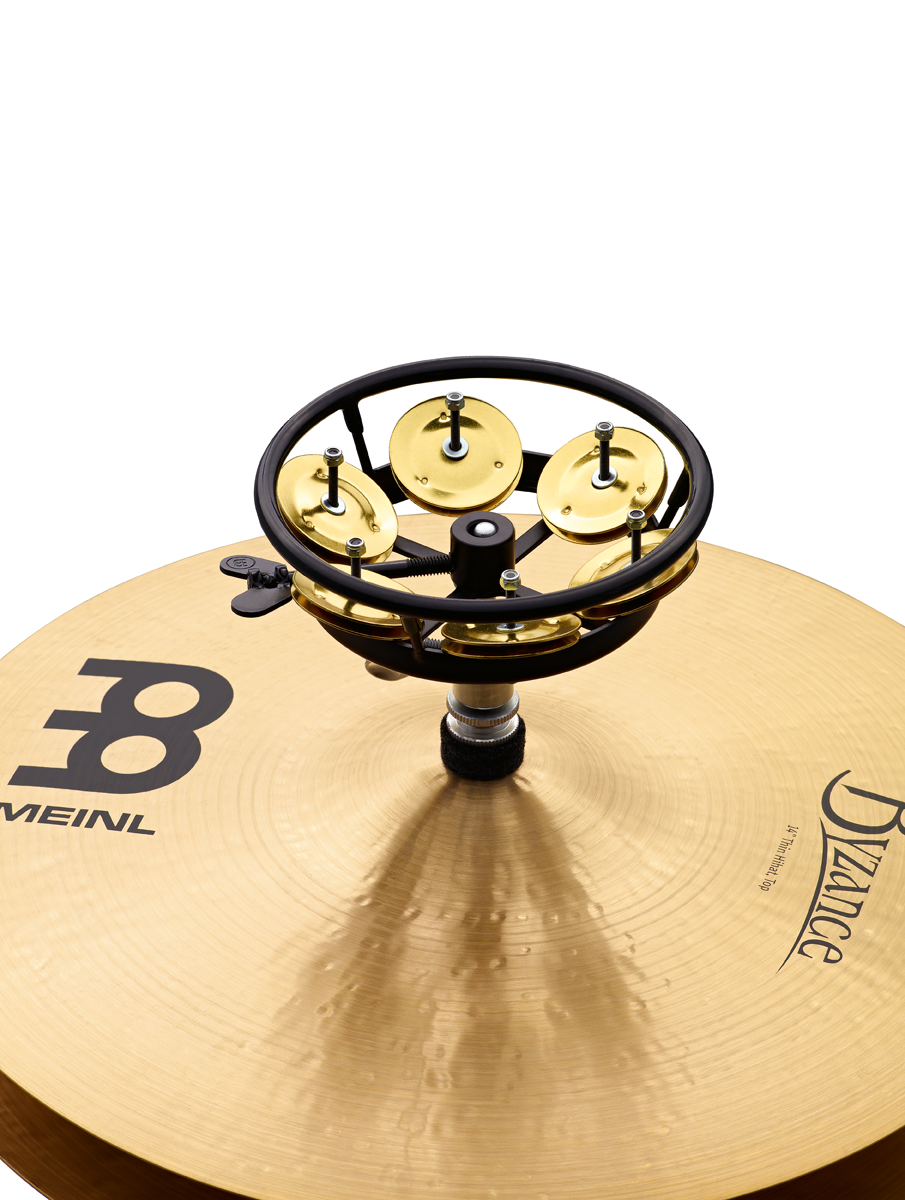 THH1B-BK  HiHat Tambourine 1 reihig Messingschellen