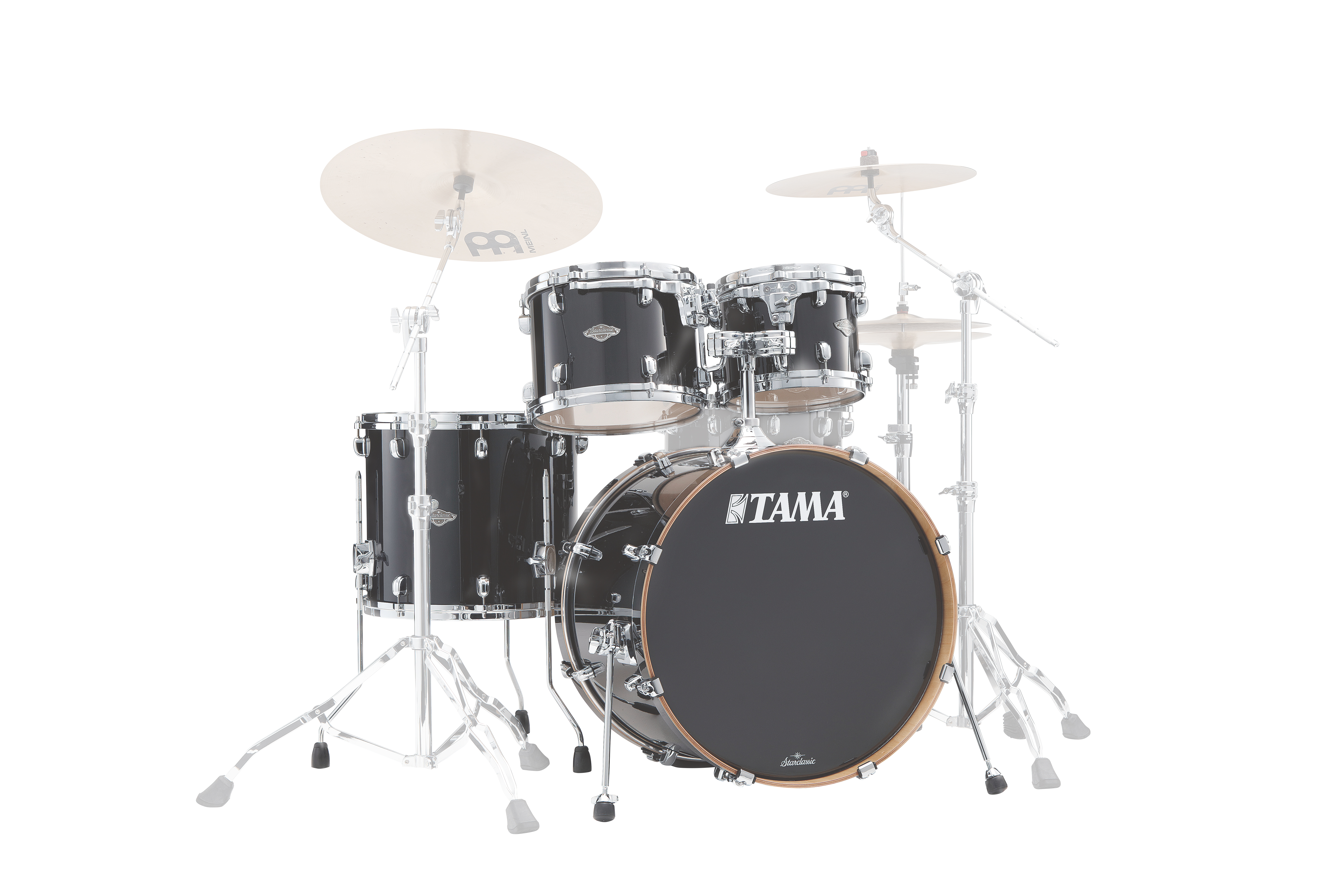 MBS42S-PBK Starclassic Performer Drum Kit 4 teilig - Piano Black/Chrom Hardware