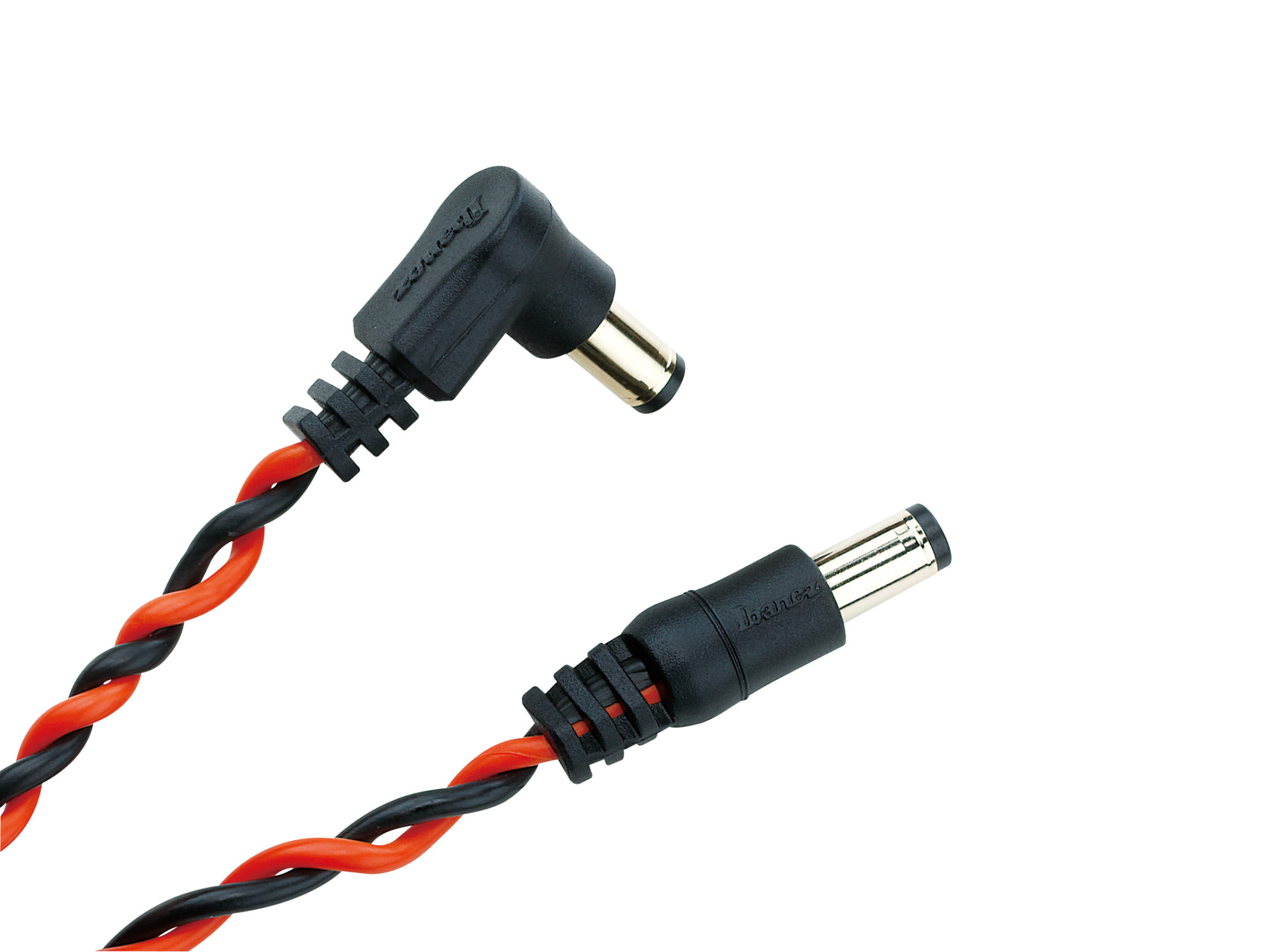 DC-Kabel schwarz & neonrot 20cm