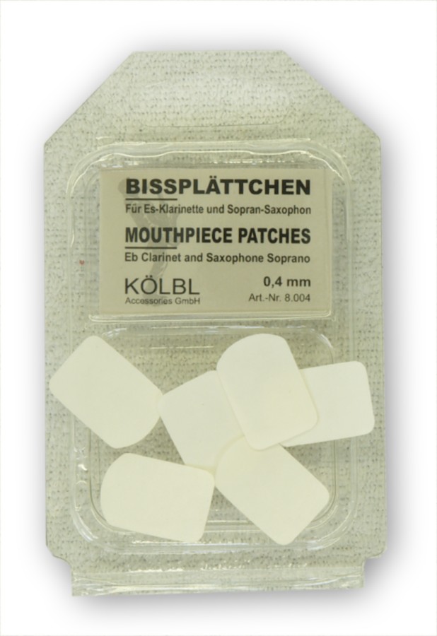 Bissplatten klein transp. 0,4 6er Pack 8004