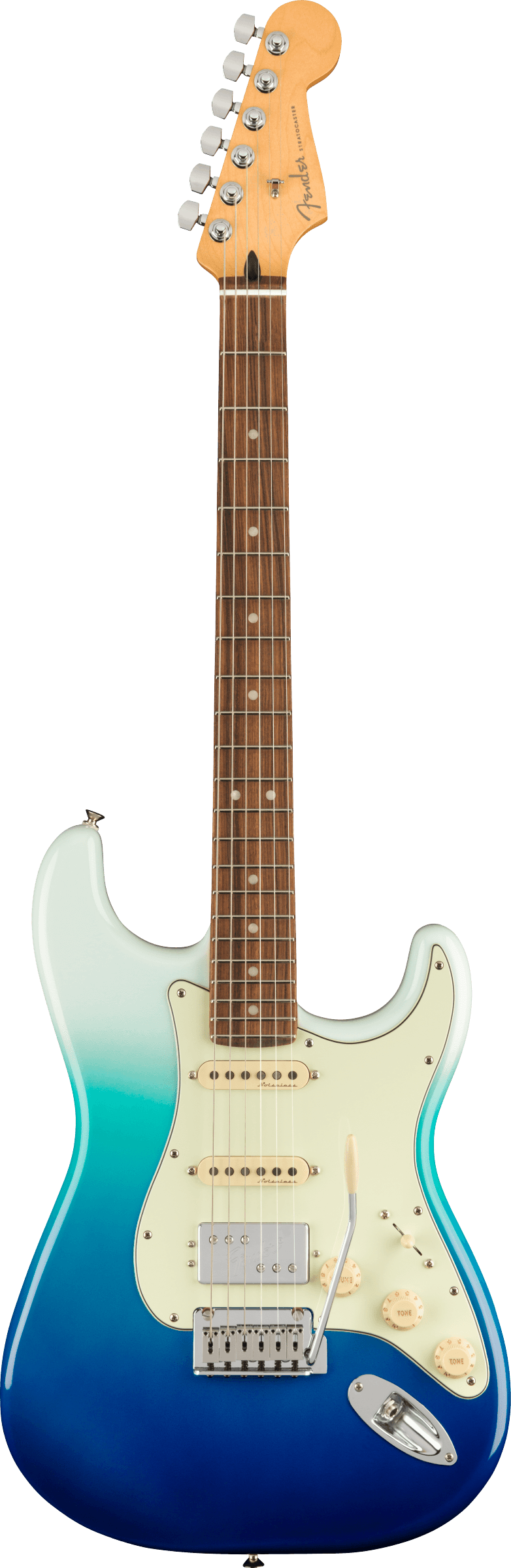 Player Plus Stratocaster, HSS, PF, Belair Blue