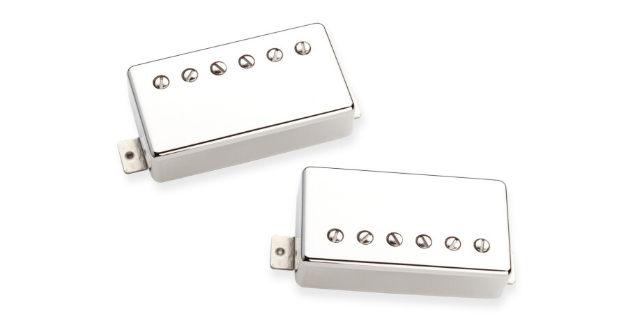 Green Magic Humbucker - Pickup Set - Nickel Cover