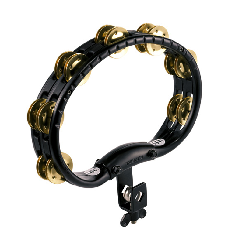 TMT2B-BK Tambourine 2 reihig - Montierbar - schwarz