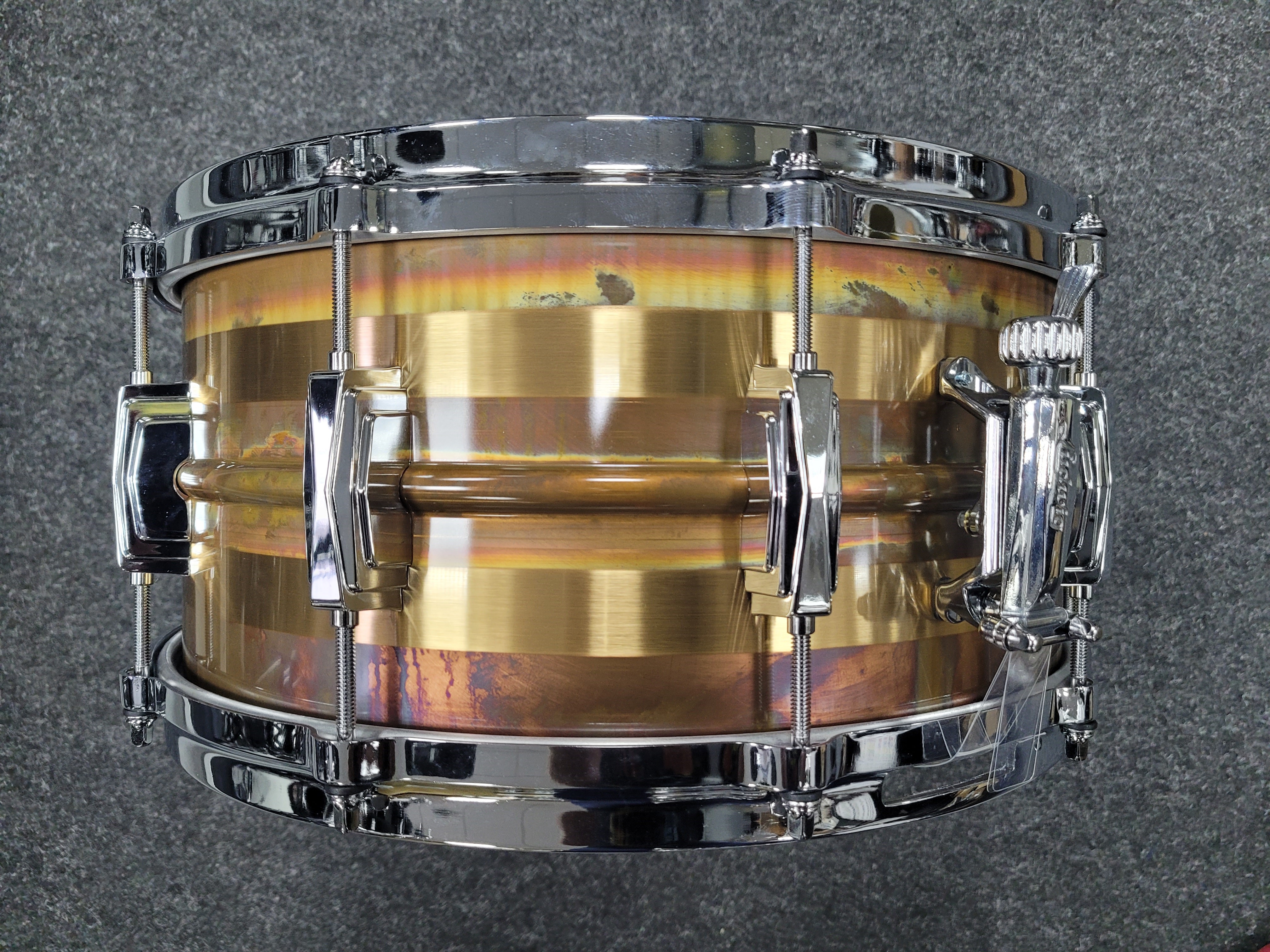 LB552RS Raw Striped Bronze 14"x6,5" Snare