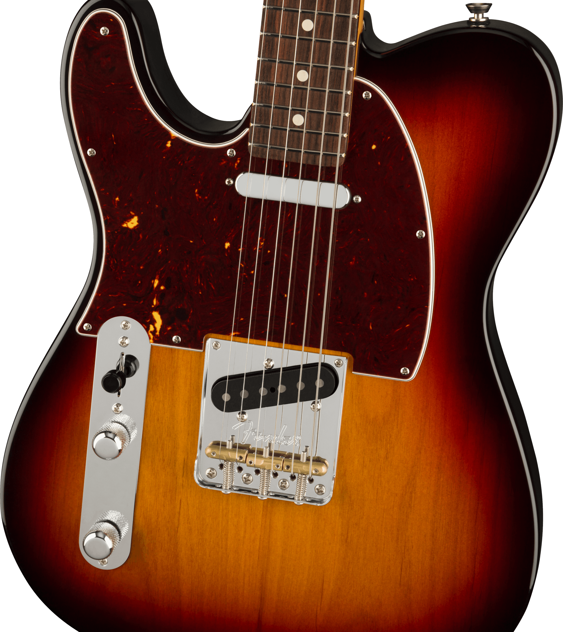 American Professional II Telecaster Left-Hand Rosewood Fingerboard, 3-Color Sunburst