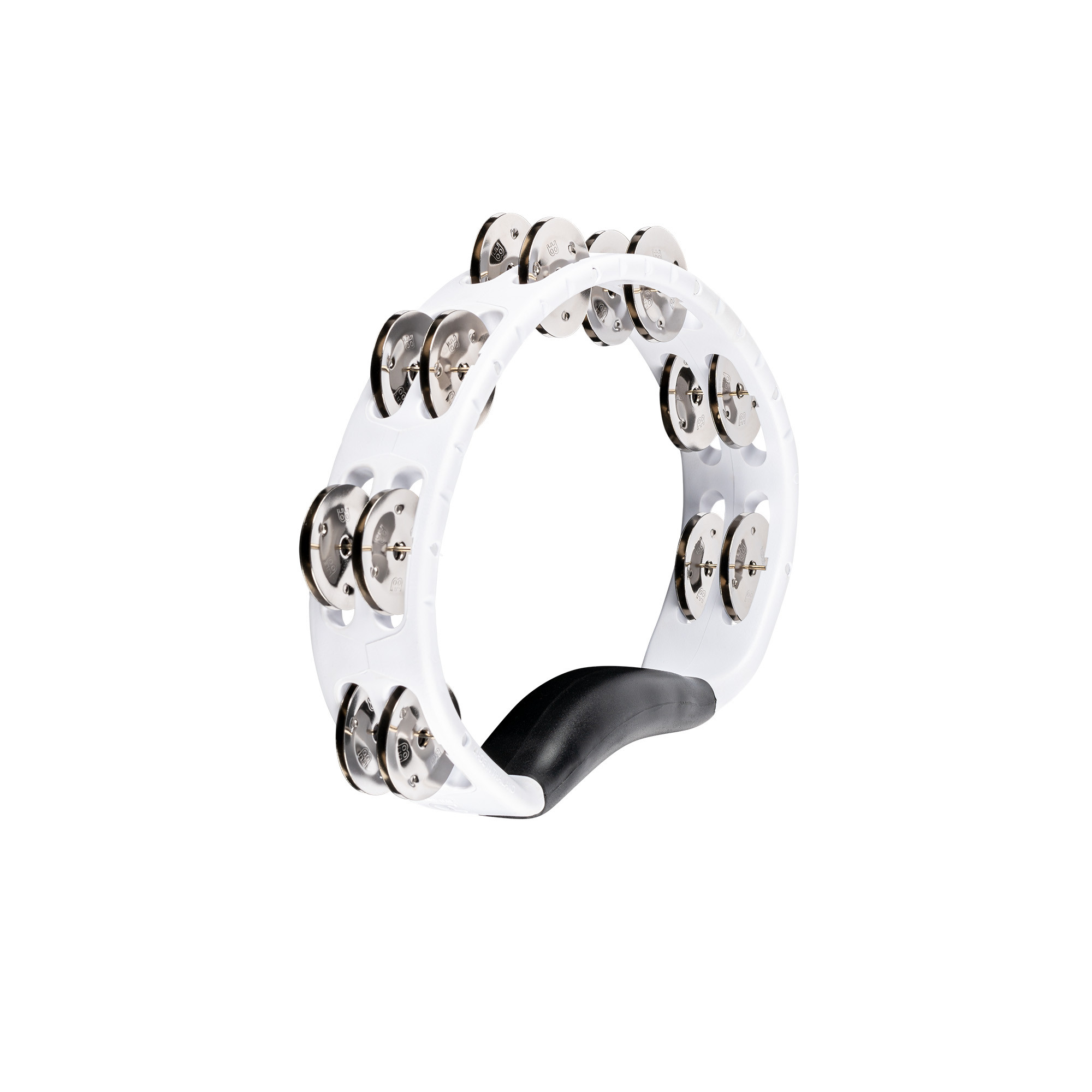 HTMT1WH Headliner® Series Molded ABS Dual-Row Tambourine - WHITE