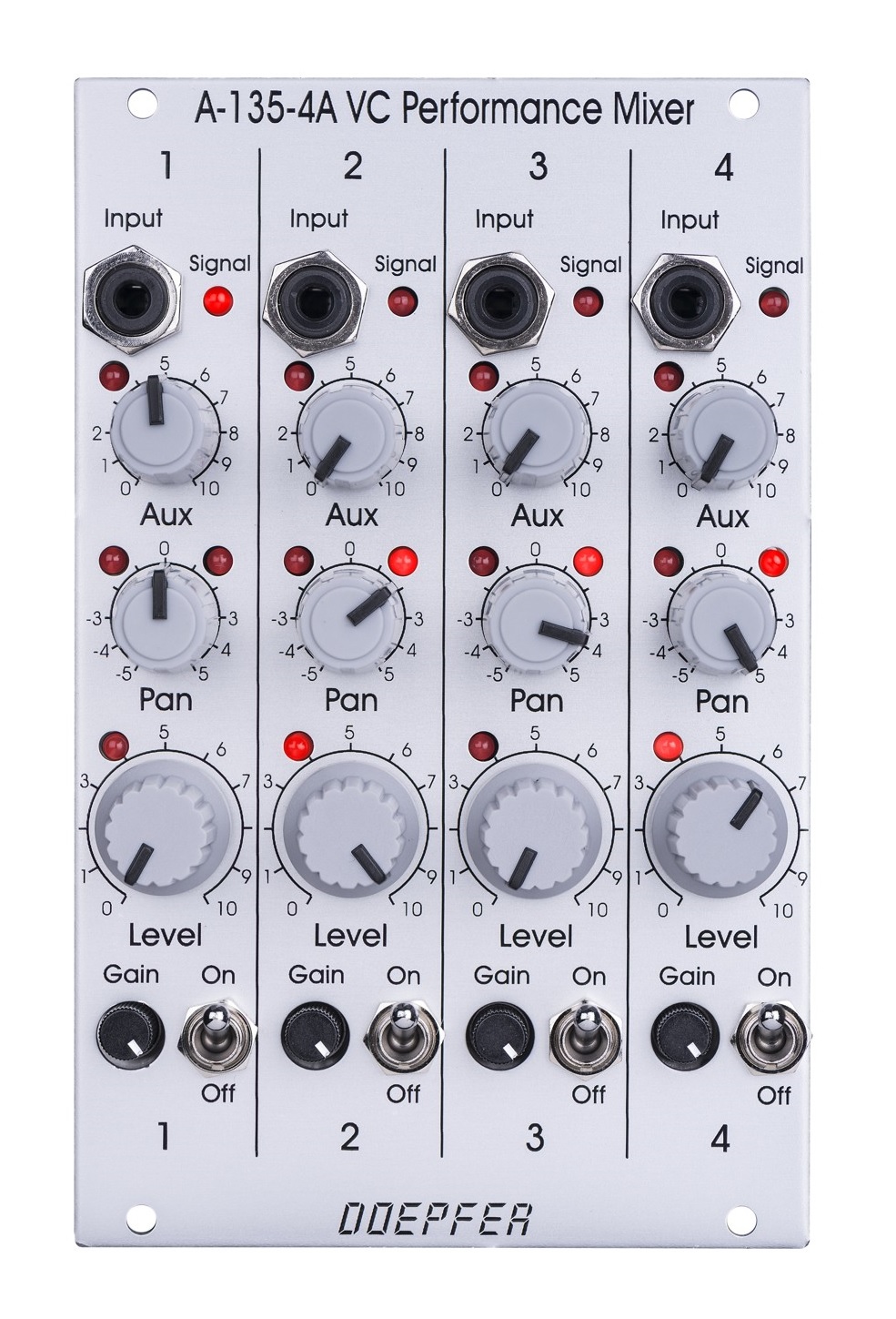 A-135-4A/B Voltage Controlled Performance Mixer Modules