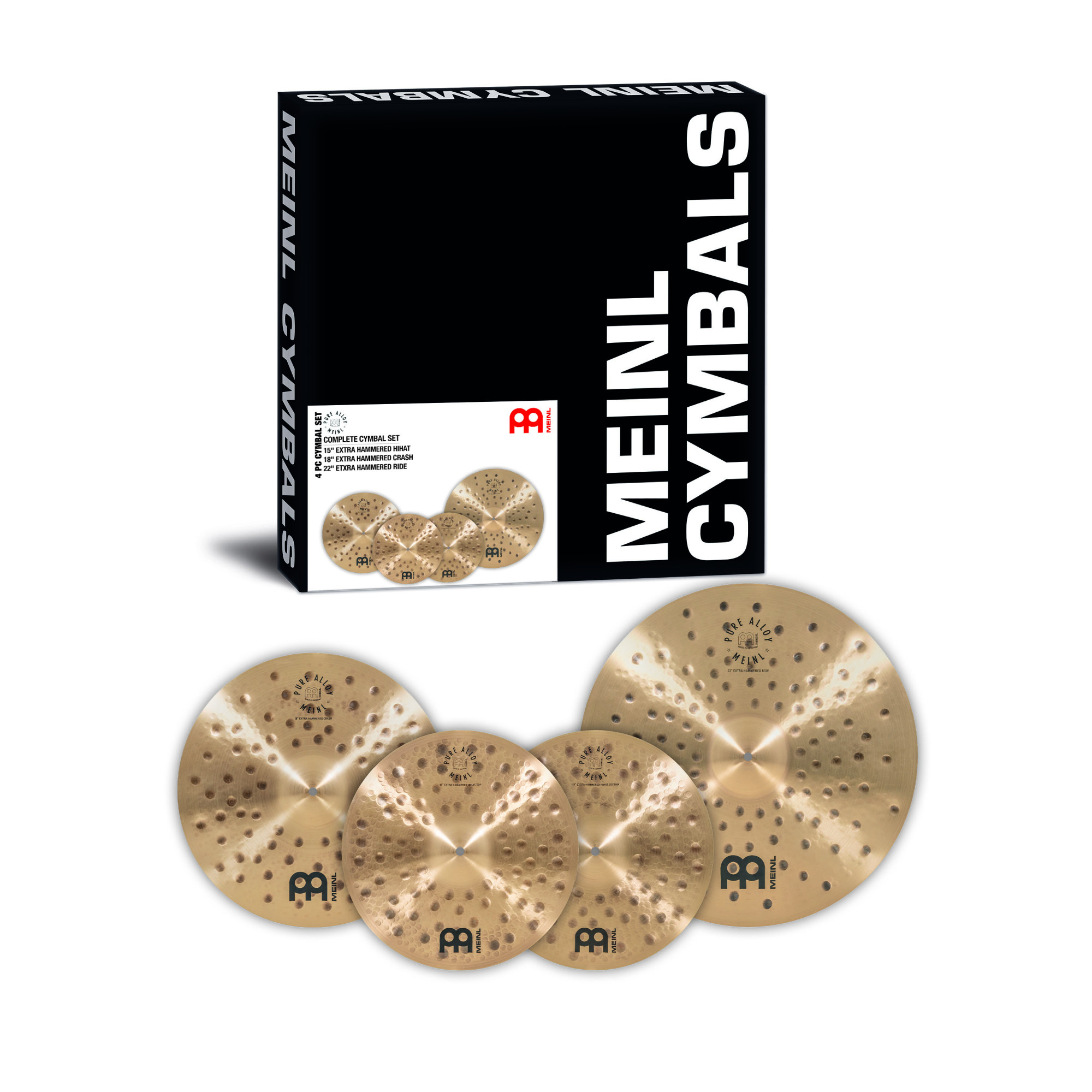 PA-CS1 Pure Alloy Extra Hammered Complete Cymbal Set