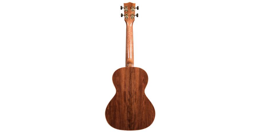 Solid Spruce Scallop Tenor Ukulele, with Scallop Cutaway with Case