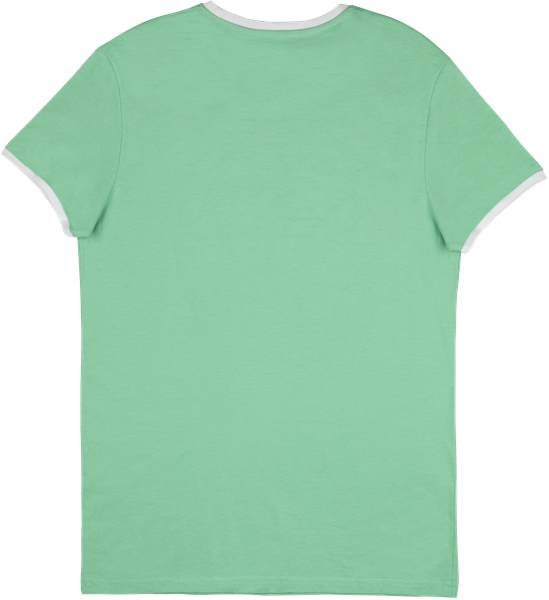 Beer Label Men´s Ringer Tee Surfgreen/Weiß Größe XL