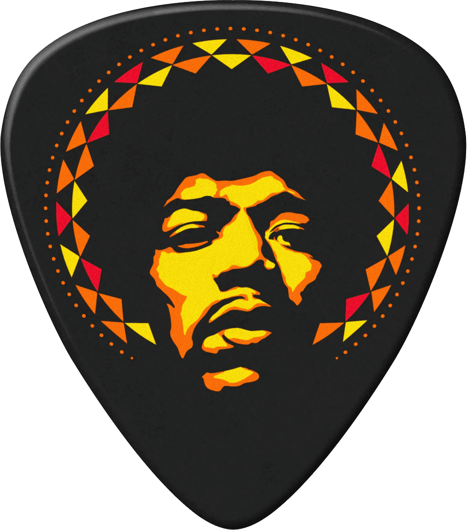 Pick Jimi Hendrix Aura, heavy 6 Stck.