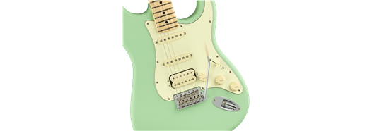 American Performer Stratocaster HSS Satin Surf Green MN