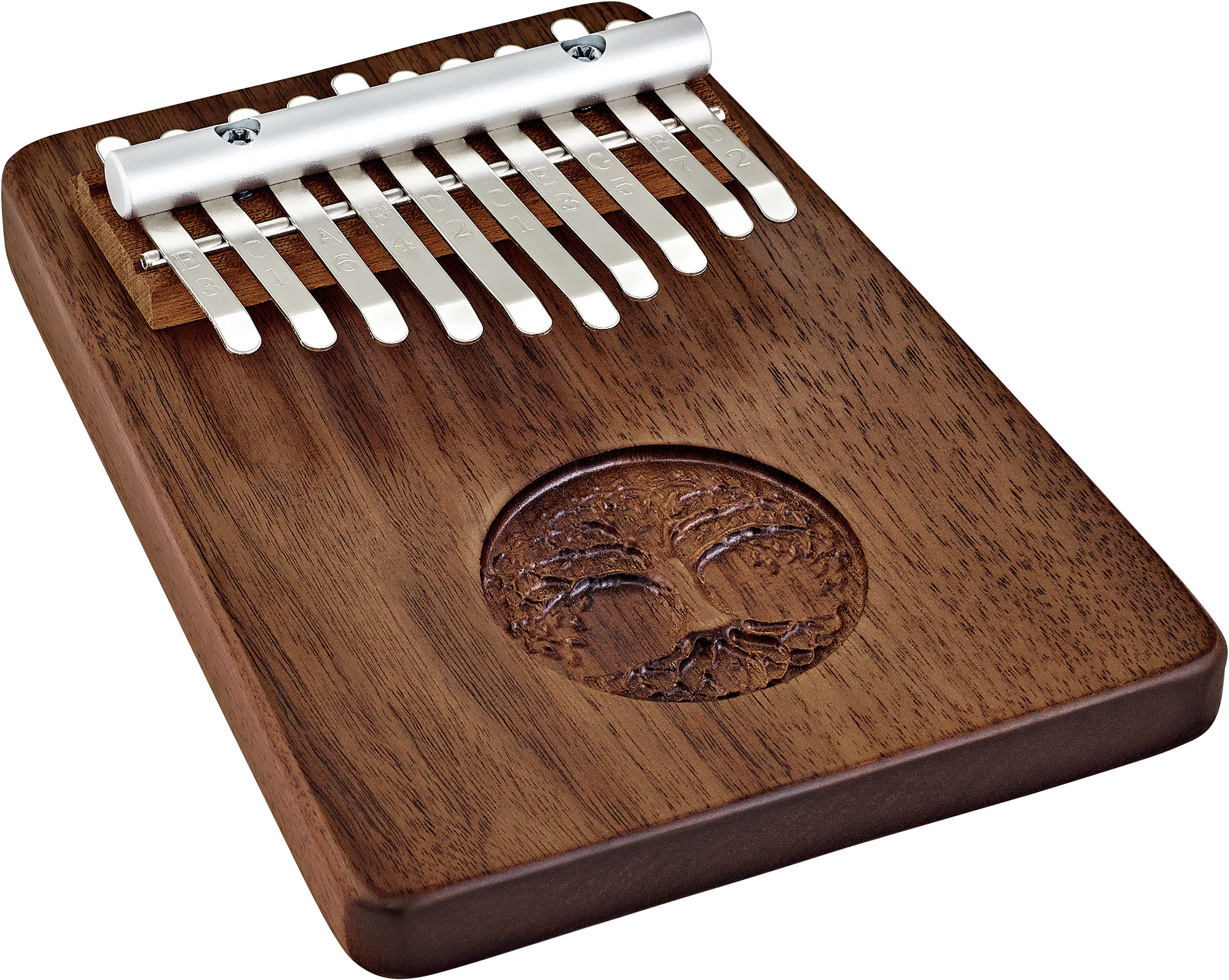 KL1001TOL Sonic Energy Solid "Tree of Life" Kalimba - 10 Töne / schwarzes Walnussholz