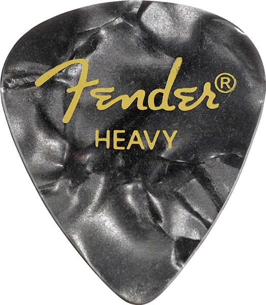 Picks 351 Heavy Celluloid Black Moto (12 Stk)