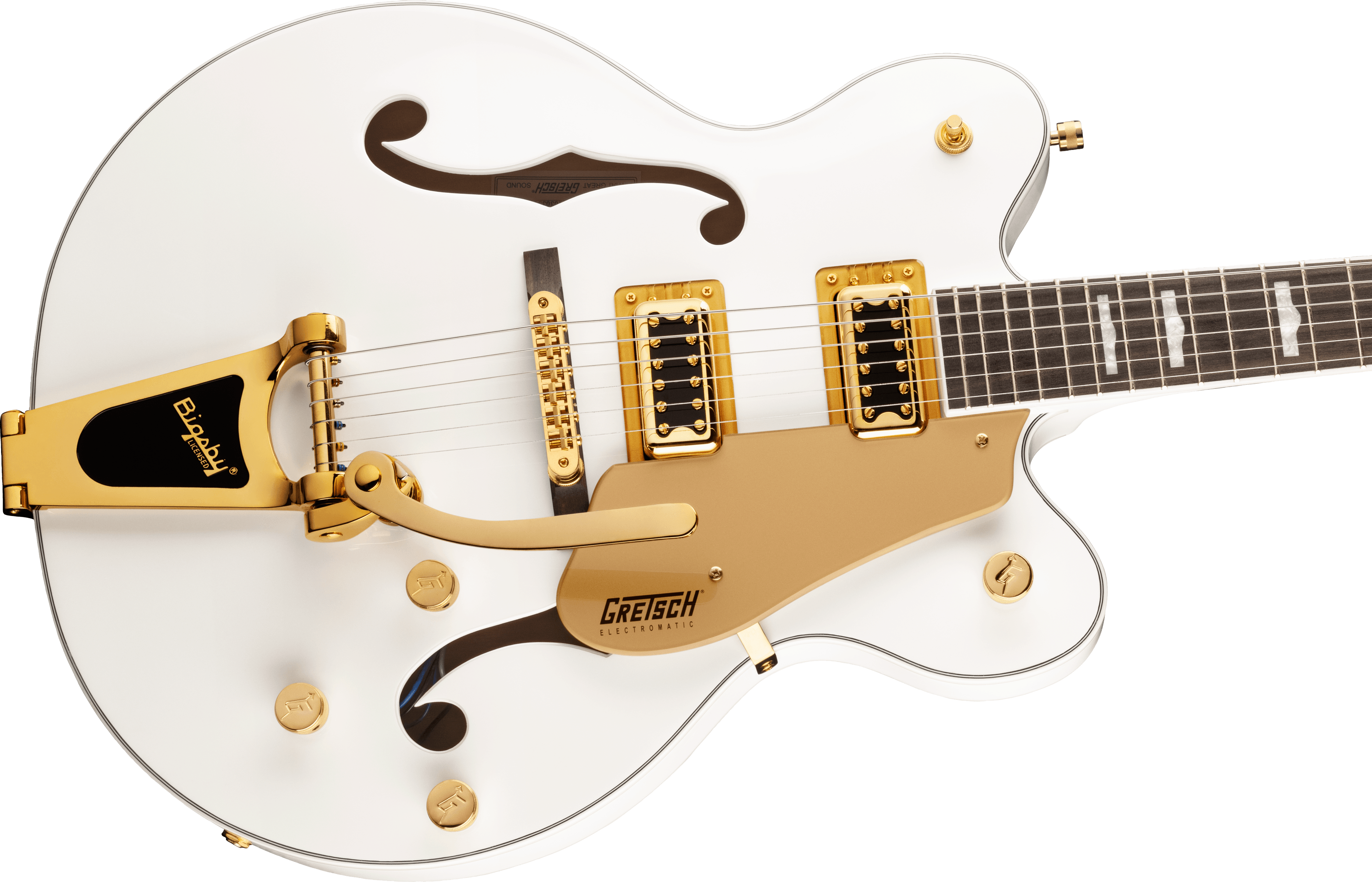 G5422TG Electromatic Classic Hollow Body Snowcrest White, Bigsby