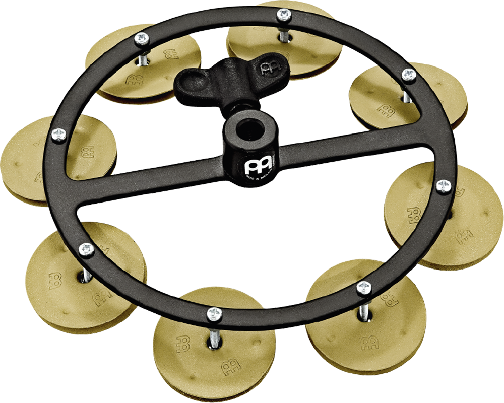 HTHH1B-BK HiHat Tambourine 1 reihig Messingschellen