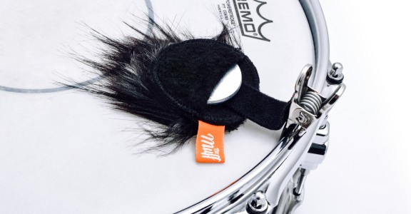 Mini Muff Dämpfer für Snare Drums & Toms, Kunstwebpelz, herausnehmbares Gewicht, Ø 60mm