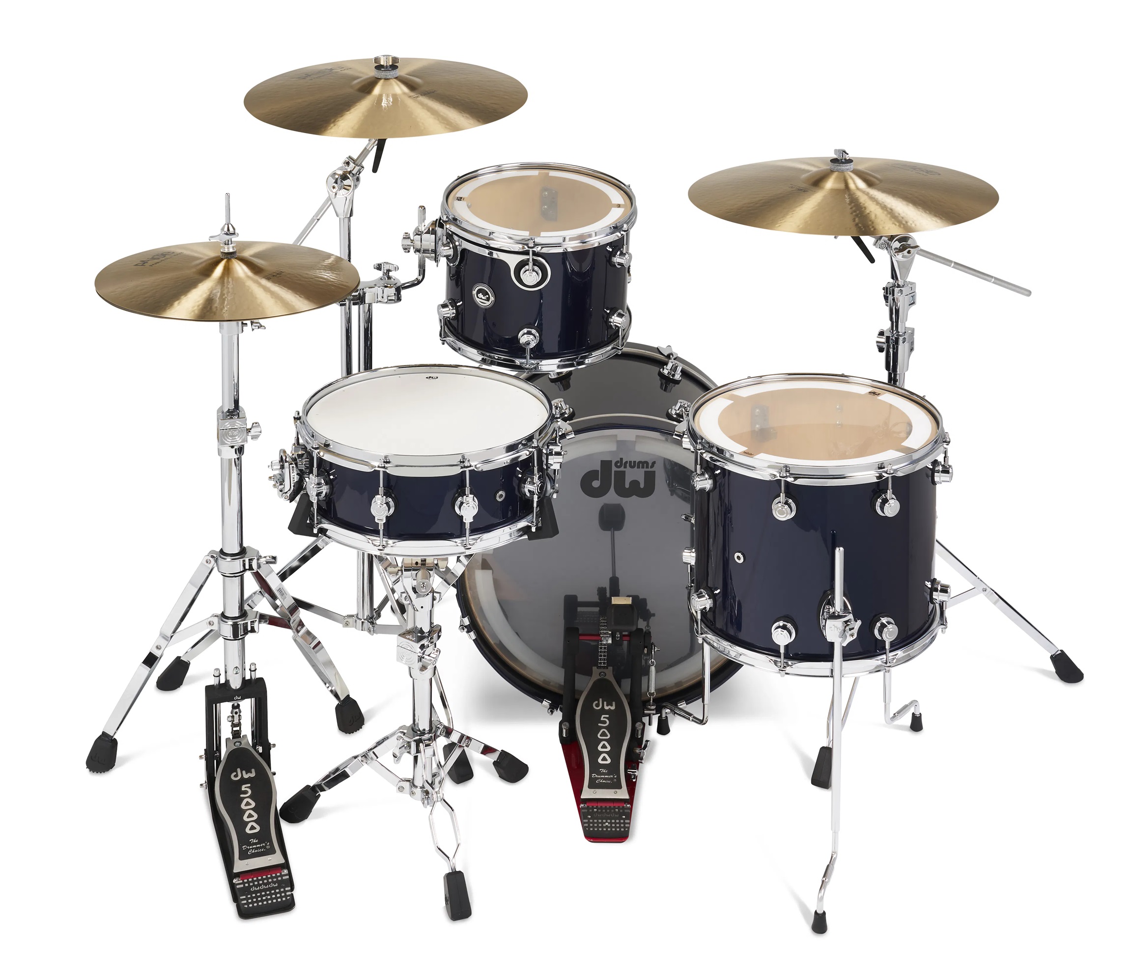 DWe 4-tlg Set/3-tlg Becken Set/5-tlg Hardware Midnight Blue Metallic / Black Cherry Metallic