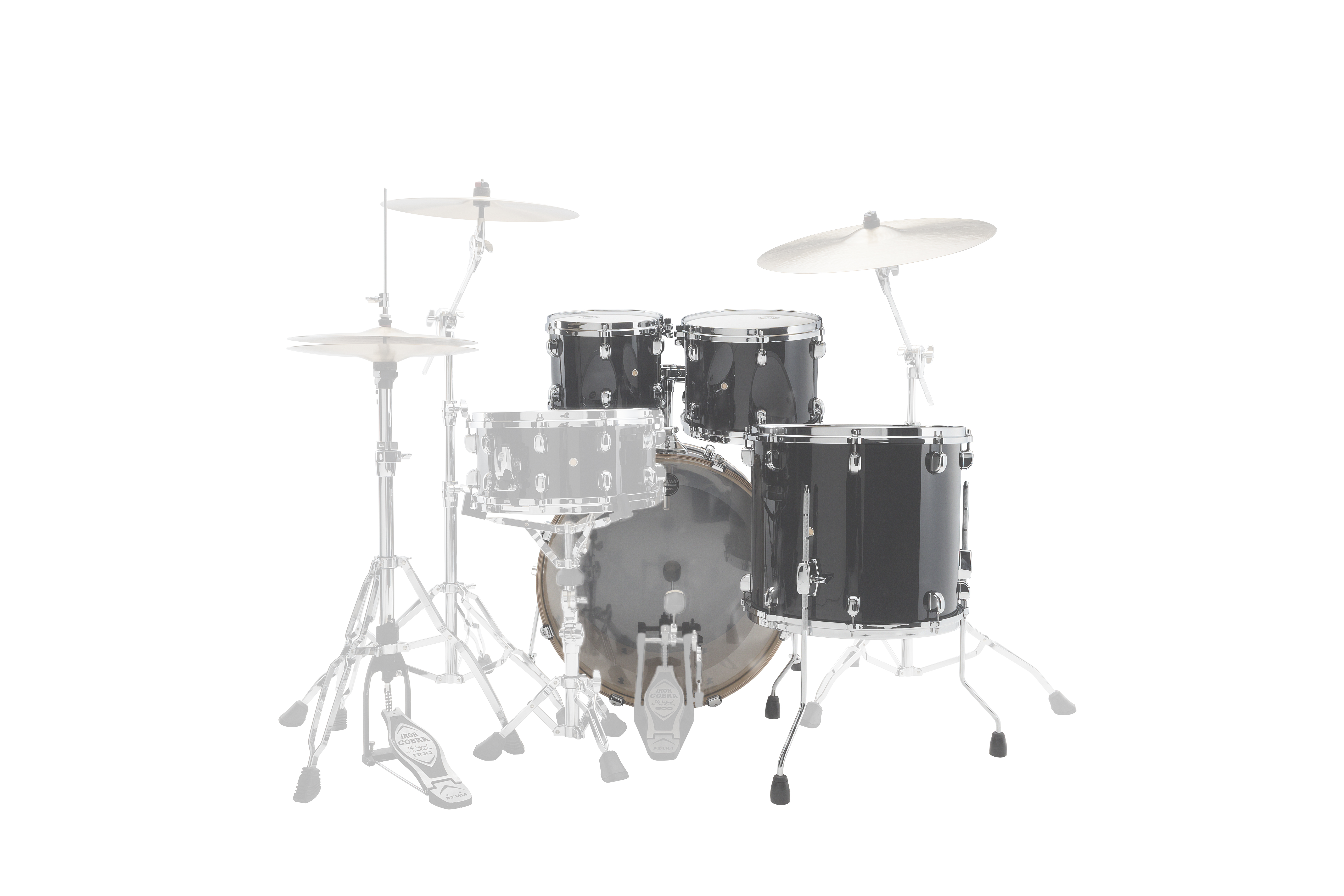 MBS42S-PBK Starclassic Performer Drum Kit 4 teilig - Piano Black/Chrom Hardware