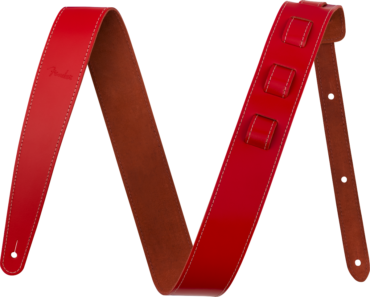 Essentials Leather Strap, Red