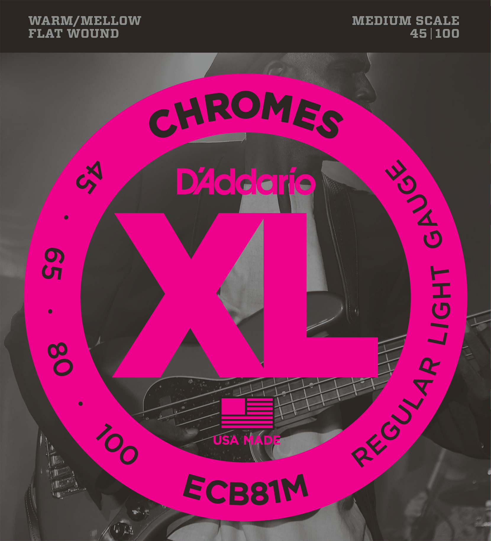 ECB81M Chromes flatwound