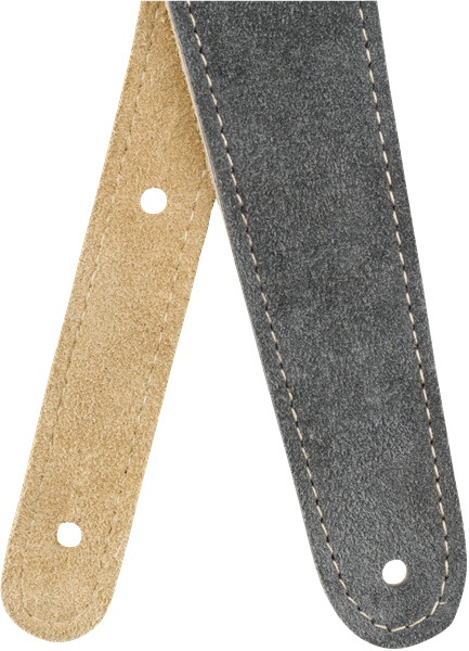 2" Suede Strap gray/tan Reversible