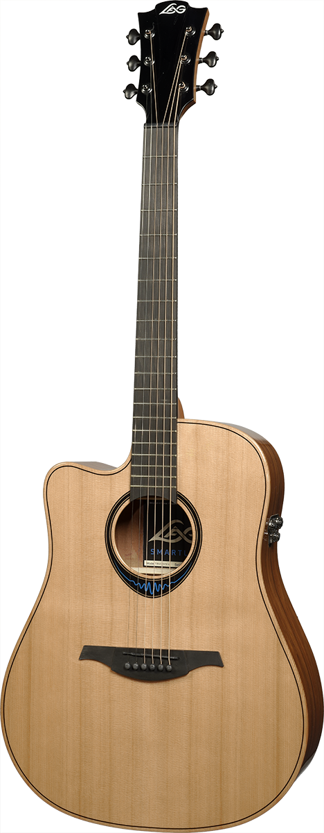 Bluewave 2 Smart Guitar Left-Handed Dreadnought Cutaway