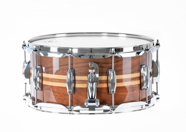 Full Range Snare Walnut / Maple Inlays 14"x6,5" S1-6514W-MI