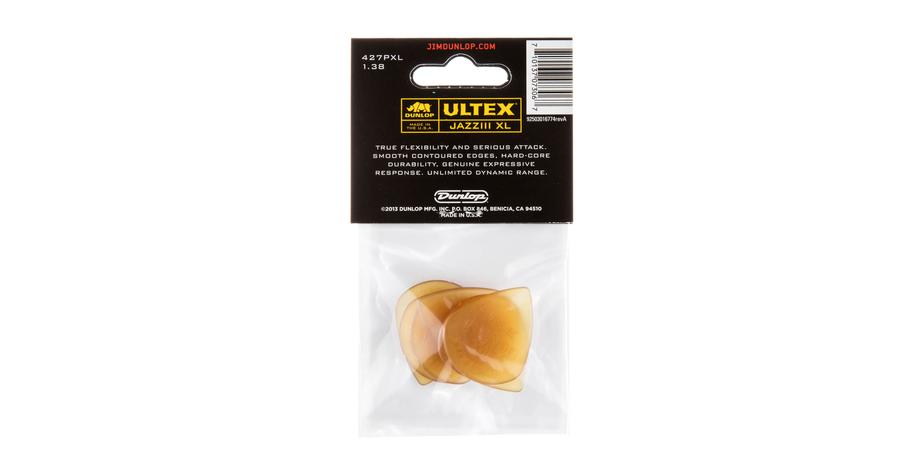 Ultex Jazz III XL Picks, Player's Pack, 6 pcs., amber, 1.38 mm