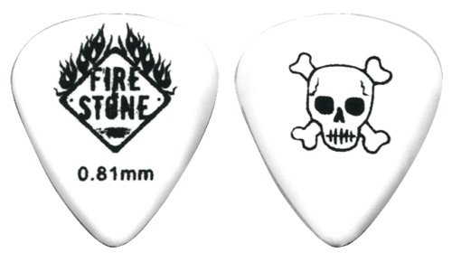 Monster Plektrum Skull 0;81MM  WEISS