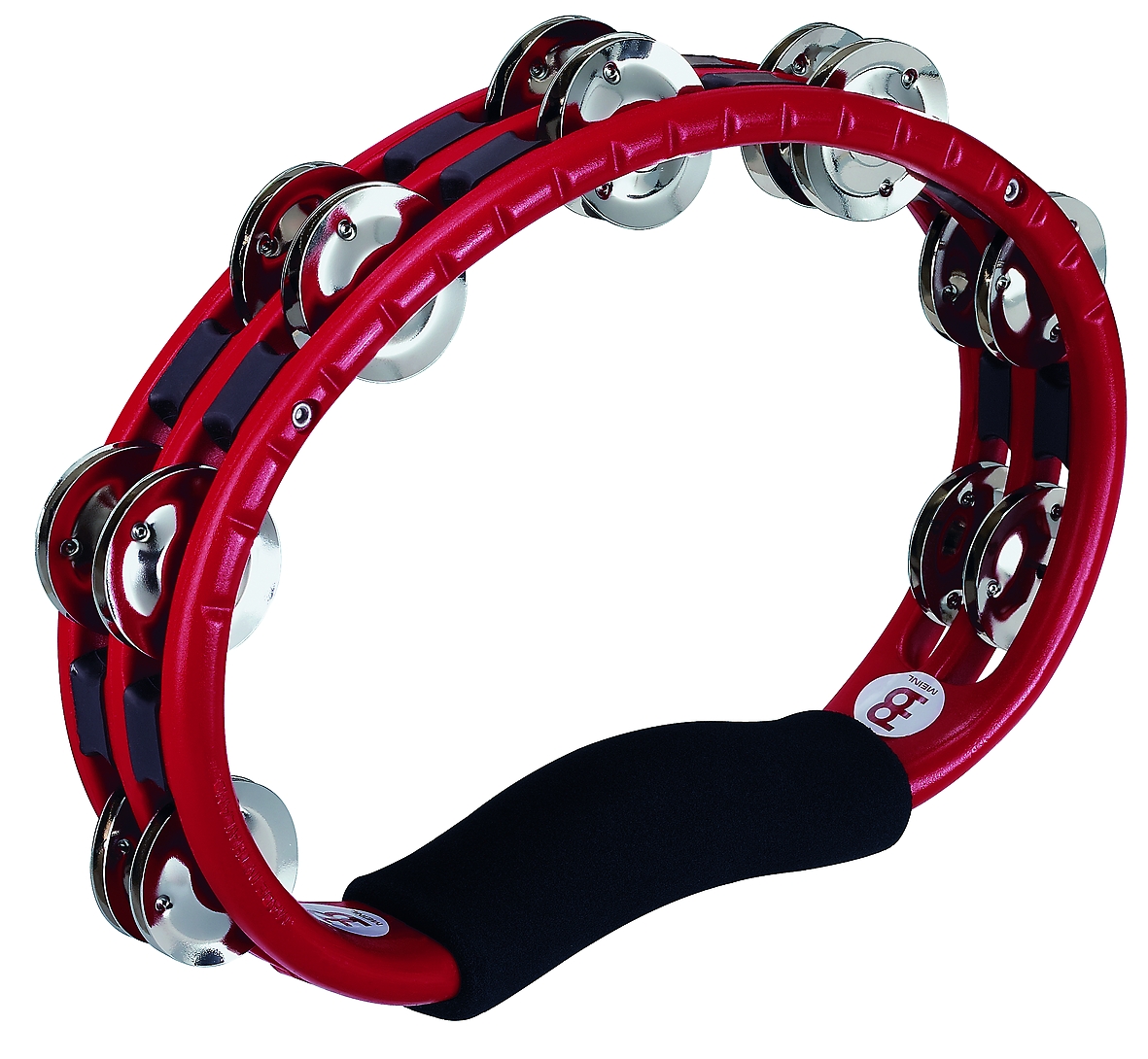 TMT1R Tambourine 2 reihig - Handmodell - rot