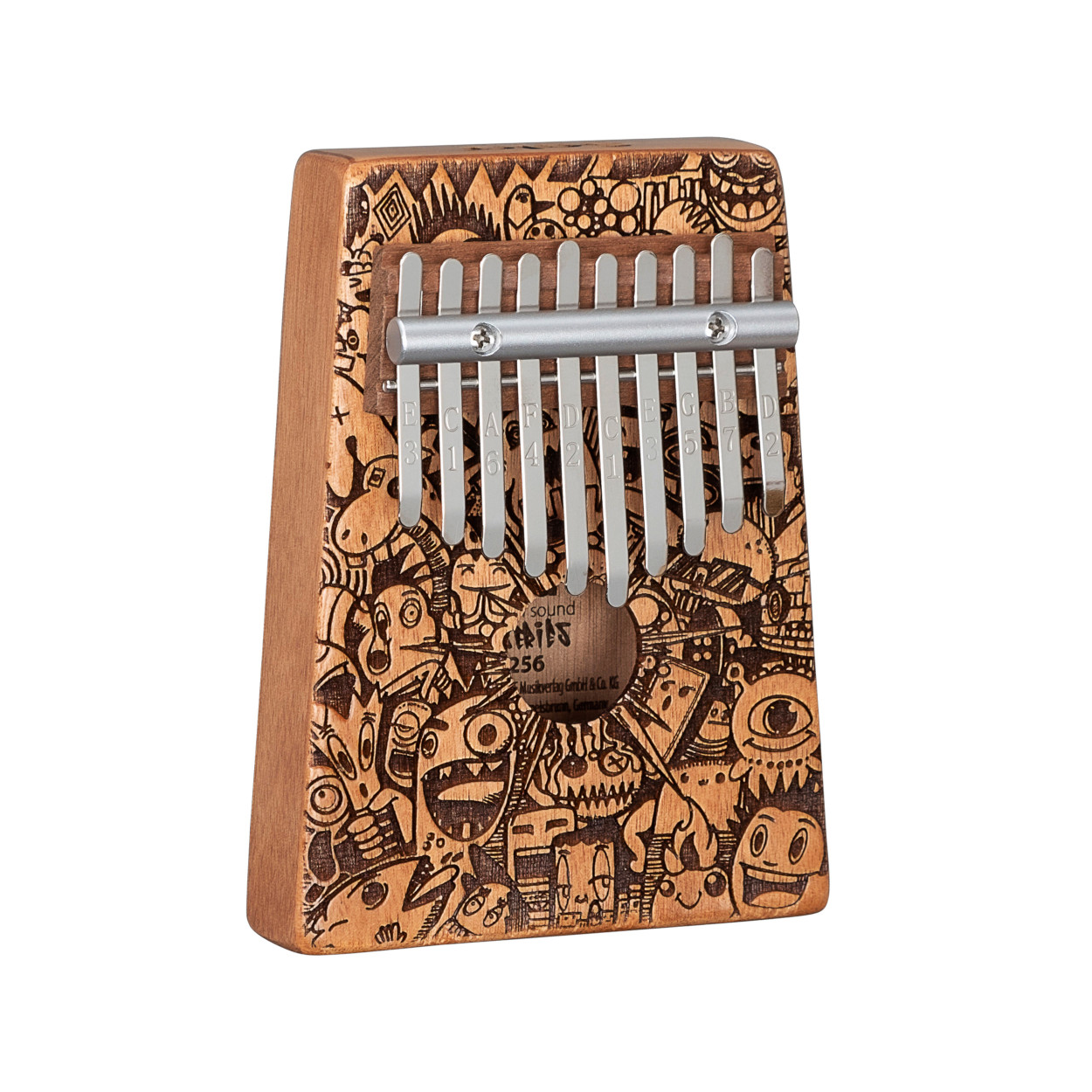 Art Series Kalimba 10 Little Monster Laser