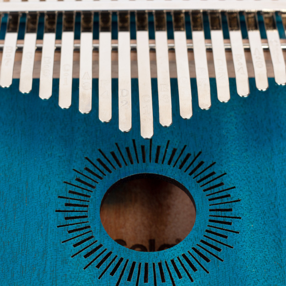 Kalimba Mahogany 17 Blue