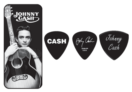 Johnny Cash Memphis Pick Tin Medium, 6 picks